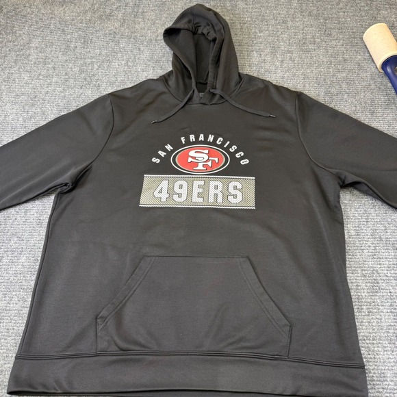 Team Apparel Other - San Francisco 49ers Team ‎ black Hoodie Mens 2XL NFL Football Pullover